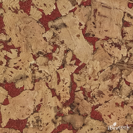 Пробковое настенное покрытие в пластинах EasyCork Кориа Рохо